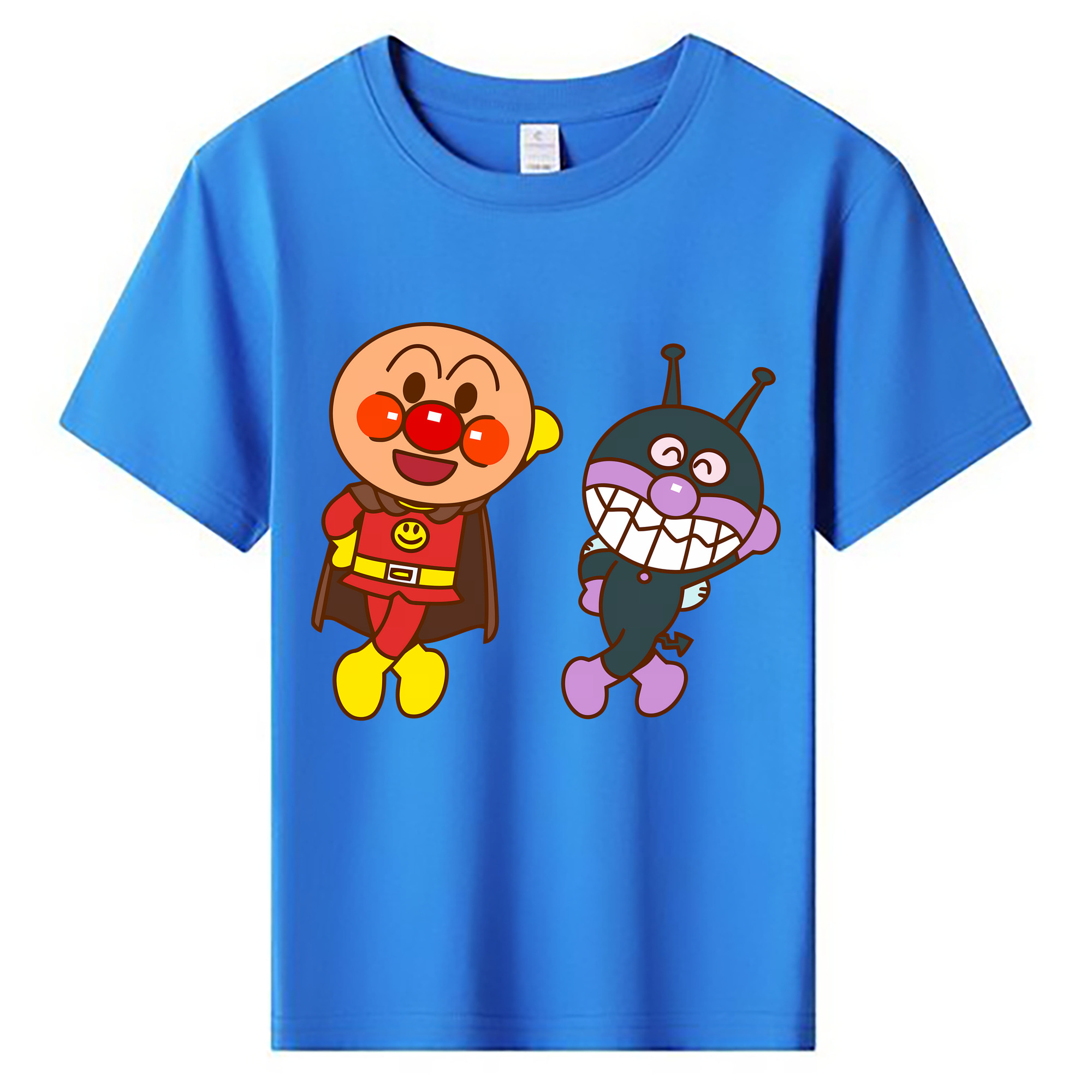（画像用） アンパンマン Anpanman 綿100％キッズTシャツ（フロントプリント）